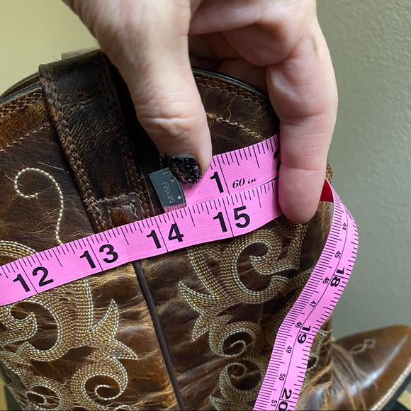 ARIAT “Alabama” chocolate brown cowboy boots - Picture 5 of 7